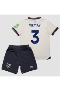 Fotbalové Dres West Ham United Max Kilman #3 Dětské Venkovní Oblečení 2025-26 Krátký Rukáv (+ trenýrky)